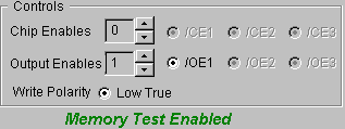 Selecting memory controls