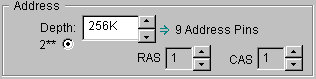 Selecting memory depth