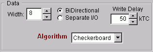 Selecting memory width